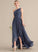 Neckline Fabric Length Silhouette CascadingRuffles One-Shoulder Asymmetrical A-Line Embellishment June A-Line/Princess V-Neck Bridesmaid Dresses