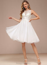 Load image into Gallery viewer, Tulle Wedding Dresses Dress Boat Neck Wedding A-Line With Sequins Scarlett Lace Knee-Length