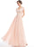 A-Line Embellishment Fabric Silhouette V-neck Floor-Length Ruffle Length Neckline Tessa A-Line/Princess Floor Length Bridesmaid Dresses