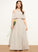 Floor-Length Neck Junior Bridesmaid Dresses Chiffon Scoop Paisley A-Line
