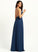 Embellishment Length Floor-Length A-Line Neckline SplitFront Silhouette V-neck Fabric Jackie A-Line/Princess Natural Waist Bridesmaid Dresses