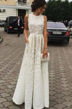 Load image into Gallery viewer, Ivory Charming Long Cheap Evening Dress Custom Made Formal Women Dress Prom Dresses F45