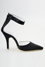 Load image into Gallery viewer, Comfortable Handmade Black Ankle Strap Simple Women Shoes For SRS11604