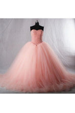 Load image into Gallery viewer, 2024 Quinceanera Dresses Ball Gown Sweetheart Beaded Bodice Tulle