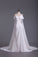 2024 A Line Straps With Beads And Ruffles Wedding Dresses Chiffon Court Train Detachable