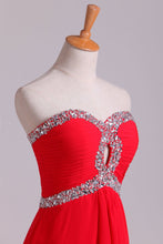 Load image into Gallery viewer, 2024 Beaded Sweetheart Neckline &amp; Waistline Homecoming Dresses Mini