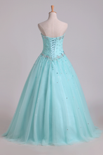 Load image into Gallery viewer, 2024 Quinceanera Dresses Pleated Bodice Sweetheart Ball Gown Floor-Length