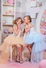 Load image into Gallery viewer, 2024 Sweetheart A Line Flower Girl Dresses Tulle &amp; Lace Asymmetrical