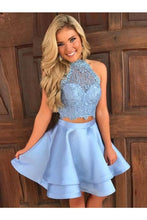 Load image into Gallery viewer, Lace Short Homecoming Dress With Open Back Two Styles A&amp;B