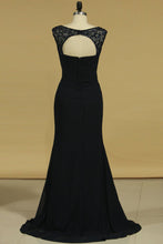 Load image into Gallery viewer, 2024 New Arrival Mother Of The Bride Dresses Sheath Scoop With Ruffles Chiffon