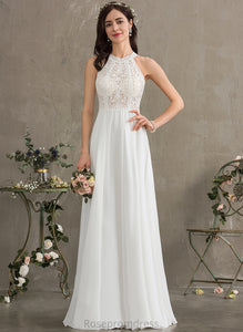 Dress Lace Chiffon A-Line Wedding Wedding Dresses Kennedi Floor-Length