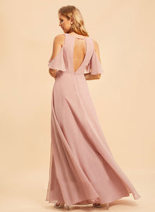 Fabric SplitFront V-neck Embellishment Length Silhouette A-Line Floor-Length Neckline Daphne Natural Waist Floor Length Bridesmaid Dresses