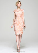 Load image into Gallery viewer, Cocktail Dresses Lace Cocktail Scoop Neck Jakayla Knee-Length Dress Sheath/Column