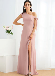 Length Embellishment Neckline Silhouette One-Shoulder Bow(s) A-Line Floor-Length Fabric Giovanna Straps A-Line/Princess Bridesmaid Dresses