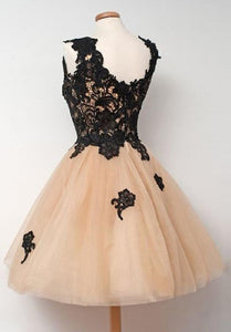 Off-the-Shoulder Black Lace Sexy Sweet 16 dresses Lace Prom Dresses RS965
