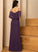 Fabric Length SplitFront Sheath/Column Neckline Silhouette Floor-Length Embellishment Off-the-Shoulder Catherine V-Neck A-Line/Princess Bridesmaid Dresses