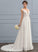 Court Chiffon A-Line Dress Train Wedding Dresses Wedding Lace V-neck Salome