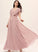 Length Silhouette Neckline Floor-Length Embellishment V-neck SplitFront Fabric A-Line Holly Bridesmaid Dresses