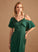 Sheath/Column Neckline SplitFront Fabric Silhouette Embellishment Length Floor-Length V-neck Annalise Bridesmaid Dresses