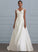 Ruffle Sequins V-neck Dress April With Wedding Dresses Ball-Gown/Princess Train Beading Satin Wedding Sweep