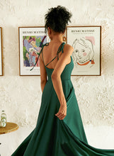 Load image into Gallery viewer, A-line Neck Formal Dresses Dresses Melinda Cowl