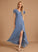 Length Ruffle Neckline Silhouette SplitFront Asymmetrical Embellishment Fabric V-neck A-Line Madalyn Sleeveless Bridesmaid Dresses