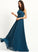 ScoopNeck Neckline Silhouette A-Line Length Floor-Length Embellishment Ruffle Fabric Kiersten V-Neck Natural Waist Bridesmaid Dresses