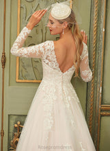 Load image into Gallery viewer, Lace Train Wedding Wedding Dresses Dress Jessica V-neck Ball-Gown/Princess Sweep Tulle