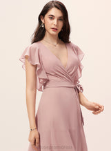 Load image into Gallery viewer, A-line Chiffon Clare V-Neck Dresses Formal Dresses
