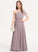 Junior Bridesmaid Dresses One-Shoulder Floor-Length Chiffon With Kathleen A-Line Ruffle
