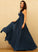 Embellishment Silhouette V-neck Neckline Ruffle A-Line Floor-Length Length Fabric Janey Off The Shoulder A-Line/Princess Bridesmaid Dresses