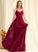 V-neck Floor-Length Embellishment A-Line Silhouette Fabric Length Pleated Neckline Elianna Floor Length A-Line/Princess Bridesmaid Dresses