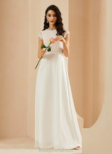 Load image into Gallery viewer, Scoop Neck Chiffon With Dress Tia Wedding Lace Floor-Length Wedding Dresses A-Line