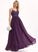 Floor-Length Sequins Neckline Beading Length Fabric A-Line V-neck Silhouette Embellishment Angel Sleeveless Bridesmaid Dresses
