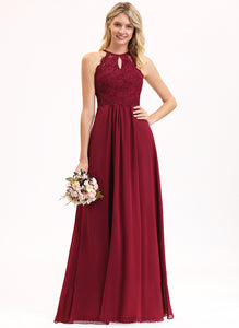 Lace Fabric Neckline Length Floor-Length Straps ScoopNeck Silhouette A-Line Madelyn Bridesmaid Dresses