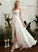 With Split V-neck Floor-Length Kaydence Front Wedding Dresses Dress Wedding A-Line