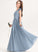 Chiffon With Floor-Length A-Line Sandra Ruffle One-Shoulder Junior Bridesmaid Dresses Flower(s)