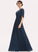 A-Line Silhouette Ruffle Embellishment Floor-Length Length Neckline Fabric V-neck Josephine High Low A-Line/Princess Bridesmaid Dresses