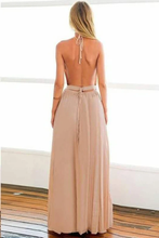 Load image into Gallery viewer, Backless Halter Floor Length Prom Dresses With SRSPZ384JG8