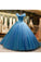 2023 Off The Shoulder Ball Gown Tulle Quinceanera Dresses Sweep Train