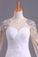 2024 Wedding Dresses Mermaid Scoop Long Sleeves Floor Length Tulle With Beading