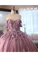 Ball Gown Off The Shoulder Tulle Quinceanera Dress With Lace Appliques Puffy Prom SRSP3HM7KB3