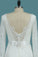 2023 Chiffon Long Sleeves V Neck Wedding Dresses Mermaid With Sash