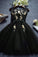 2023 Black Scoop A Line Tulle With Applique Homecoming Dresses