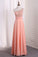 2023 Chiffon One Shoulder A Line Prom Dresses With Applique Sweep Train