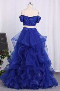 2024 New Arrival A Line Prom Dresses Tulle With Beaded Bodice