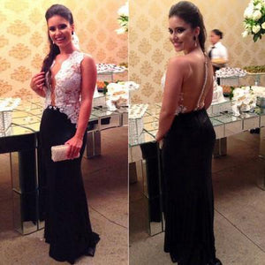Lace Charming Sexy Real Made Prom Dresses Long Evening Dresses Prom Dresses On Sale L01