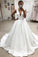 Elegant Deep V-Neck Simple Ball Gown Wedding Dresses Bridal Dresses