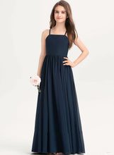 Load image into Gallery viewer, Floor-Length With Bow(s) Square Renee Junior Bridesmaid Dresses Chiffon A-Line Neckline
