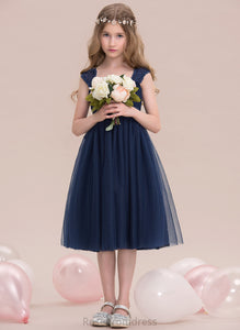 With Tulle Ruffle Sweetheart Empire Knee-Length Lauryn Junior Bridesmaid Dresses